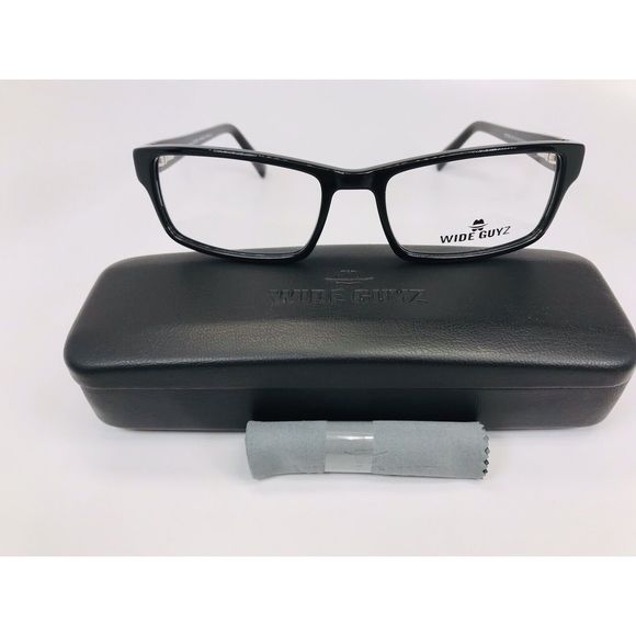 New Wide Guyz Black MOOSE Eyeglasses 60mm for The Stylish Large Man - Picture 2 of 12